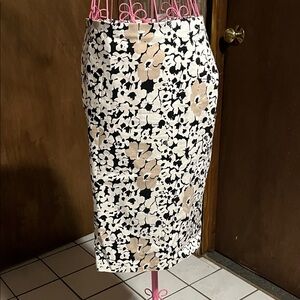 Floral Print Pencil Skirt